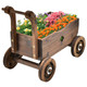 Decorative Wooden Wagon Cart Plant Stand product