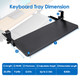 NewHome™ Sliding Under Desk Keyboard Mouse Tray product
