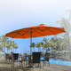 15 X 9-Foot Double-sided Large Outdoor Patio Umbrella With Crank product