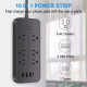 10-in-1 Power Strip Surge Protector with 6 AC Outlets + 4 USB Ports (2-Pack) product