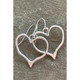 Silvery Heart Shape Hook Drop Earrings product