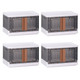 8.45-Gallon Plastic Folding Storage Cabinet (2- or 4-Pack) product