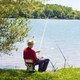 LakeForest® Foldable Fishing Chair with Cooler Bag product