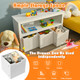 Kids' Toy Storage Cabinet 3-Drawer Chest with Wheels product
