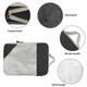 4 pcs Pack  Travel Luggage Compression Bags - Lightweight, Dustproof, and Versatile Storage Organizers Color Grey product