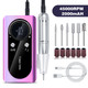 45000RPM Nail Drill Machine Electric Portable Nail File Rechargeable Nail Sander for Gel Nails Polishing for Home Manicure Salon,Colorful Purple product