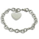 Personalized Ladies' Dangling Single Heart Stainless Steel Charm Bracelet product
