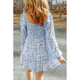 Alanna Boho Floral Smocked Puff-Sleeve Mini Dress product