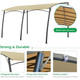13 x 10-Foot Patio Porch Wall-Mounted Canopy Awning product
