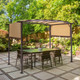 12 x 9-Foot Outdoor Retractable Pergola Canopy product