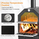 Outdoor Freestanding Pizza Oven Wood Fire with Waterproof Cover product