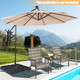 4-Piece 4.3-Gallon Cantilever Offset Patio Umbrella Base with Easy-Fill Spouts product