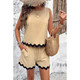 Women's 2-Piece Wave Cut Top and Shorts Set product