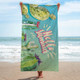 2-in-1 Windproof Beach Backpack Towel product