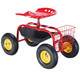 Rolling Garden Cart with Heavy Duty Tool Tray product