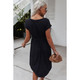Women's Henley Front Short Sleeve Easy Dress product