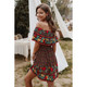 Women's Boho Blossom Off-Shoulder Dress product