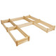 U-Shaped Wooden Garden Raised Bed for Backyard and Patio product