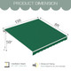 Manual Retractable Sun Shade Awning with Manual Crank product