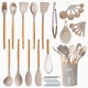 35-Piece Wooden Non-stick Kitchen Utensils Set, Bpa-free product