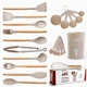 35-Piece Wooden Non-stick Kitchen Utensils Set, Bpa-free product