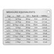 Stainless Steel Conversion Chart with Magnet (2-Pack) product