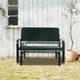2-Seat Porch Glider with HDPE Back Seat and Steel Frame product