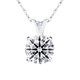 Round Lab Created Diamond Solitaire Necklace product