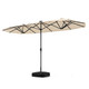13-Foot Twin Patio Umbrella with Solar LED Lights product