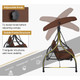 3-Seat Outdoor Swing Hammock with Adjustable Tilt Canopy product