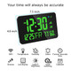 Digital Alarm Clocks for Bedrooms,Dual Alarms,Temperature,Humidity,Date,Snooze,Accurate time,Easy to Read For Kid Elder(Green) product