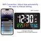 Digital Alarm Clocks for Bedrooms,Dual Alarms,Temperature,Humidity,Date,Snooze,Accurate time,Easy to Read For Kid Elder(White) product