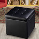 16-Inch Ottoman Pouffe with Hinge Top for Storage product