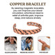 Adjustable Copper Twist Cuff Therapy Bracelet product