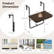 Folding Hanging Table with 3-Level Adjustable Height product