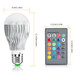 9W Color-Changing LED Light Bulb with Remote Control product