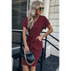 Women's Button Front Short Sleeve Pocket Dress product