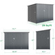 4 x 7.5-Foot Bike Storage Shed with Racks Inside product