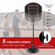 5.5-7.5-Foot Adjustable Portable Basketball Hoop System with Wheels product