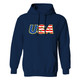 Women's Patriotic 'USA Love' Pullover Hoodie product