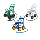 Garden Water Hose Reel Cart with 4 Wheels and Non-slip Grip product