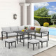 7-Piece Modular L-Shaped Sectional Sofa with Coffee Table product