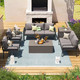  Outdoor Patio Furniture Set with 2 Storage Boxes (7 Pieces) product