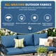 Outdoor Patio Furniture Set with 2 Storage Boxes (7 Pieces) product