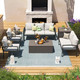  Outdoor Patio Furniture Set with 2 Storage Boxes (7 Pieces) product