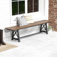 3-4 Person Outdoor HDPE Bench with Metal Frame (1 or 2-Pack) product