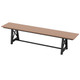 3-4 Person Outdoor HDPE Bench with Metal Frame (1 or 2-Pack) product