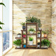Goplus 6-Tier Flower Wood Plant Stand Display Rack product