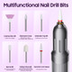 Electric Nail Drill Machine Professional,Cordless Electric Nail File,Manicure and Pedicure Kit for Grinding Polishing Trimming (Grey) product