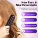 Cordless Hair Straightener Brush with 3 Setting LED Temperature Display Electric Negative Ions Ceramic Hot Comb 360 Anti-Scald Color White product